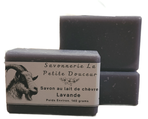 savon au lait de chèvre lavande