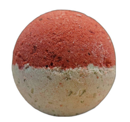 bombe de bain fraise et kiwi